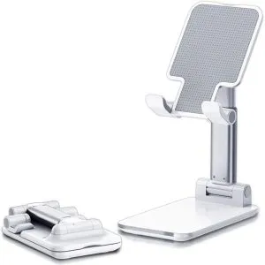 Cell phone stand for desk angle