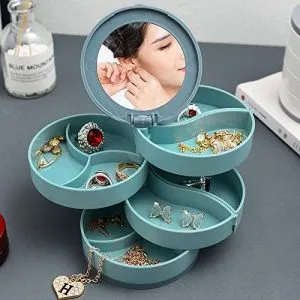 Jewelry organizer box with...