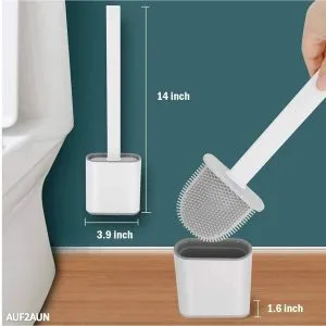 Household home floor kit pink toilet brush space saving professional modern reusable long handle bathroom brush with holder