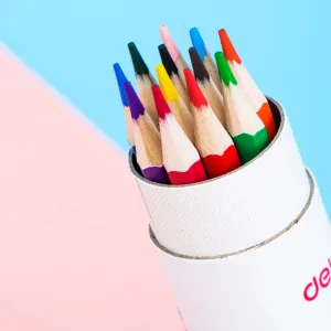 12 colors wood colored pencils...