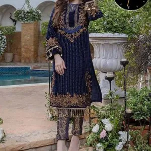 Full heavy embroidered suit
