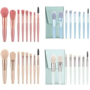 8ps pouch brushes set