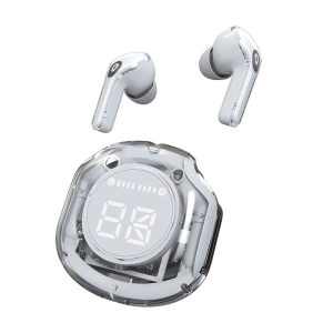 TWS Transparent Wireless Bluetooth Headphones ENC Noise Reduction Earphones LED Digital Display Earbuds Touch Control in-ear Sport Headsetm